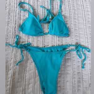 Pacsun, Blue/Turquoise, Swimsuit bikini SET, Small